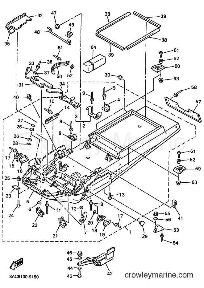 1999 Snowmobile VK540E-3 - VK540E-3 (8AC6) [030] - FRAME