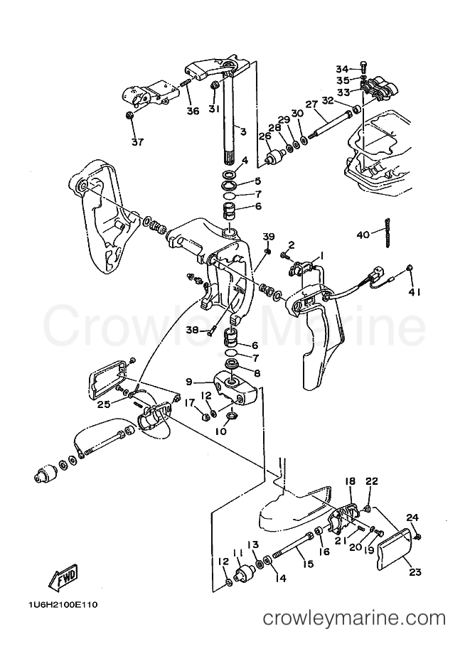 Yamaha Motors P60THU (6H2) [040] - BRACKET 2