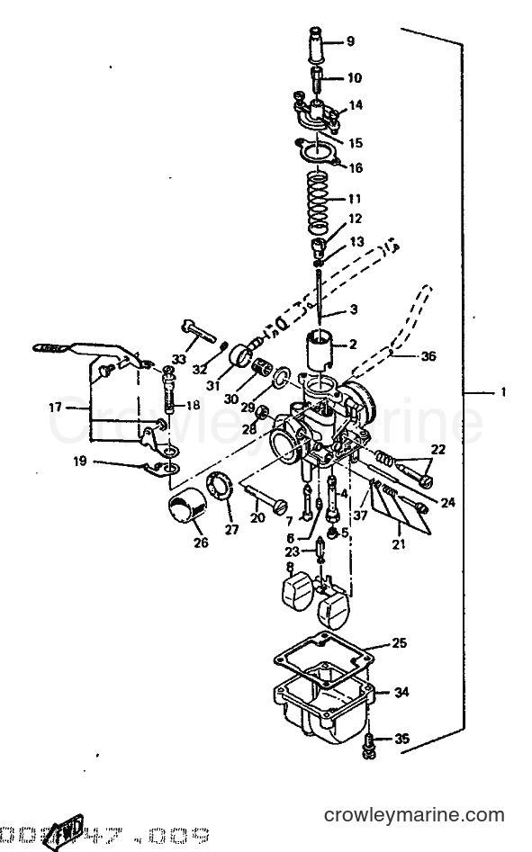 1989 Scooter DT50R - DT50R (3MP1) [999] - CARBURETOR