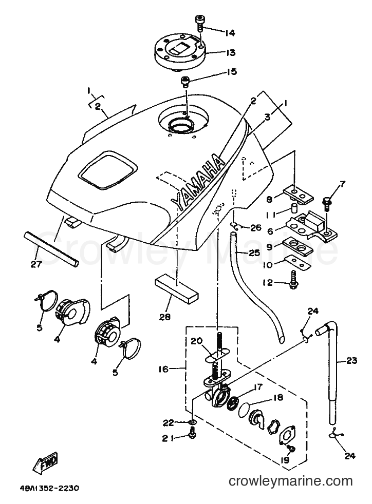 1992 Scooter TZR80RR - TZR80RR (4BA1) [999] - FUEL TANK
