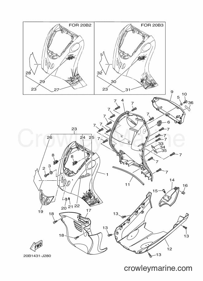 Yamaha Motors AF115S (20B1) [010] - LEG SHIELD