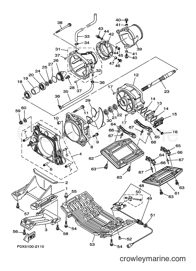 Yamaha Motors JET FOR GP1200 (67XF) [01A] - JET UNIT 1