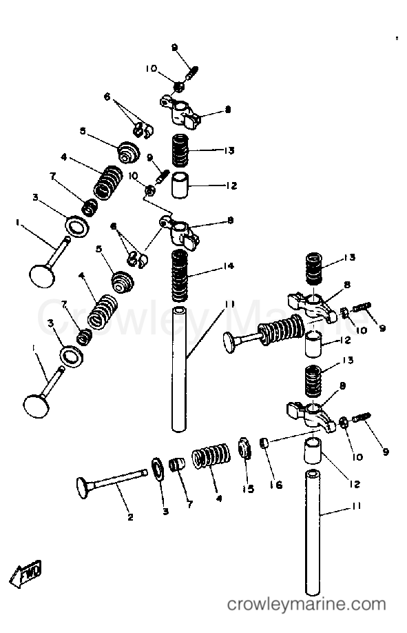 Yamaha Motors FT9.9EXJ - VALVE