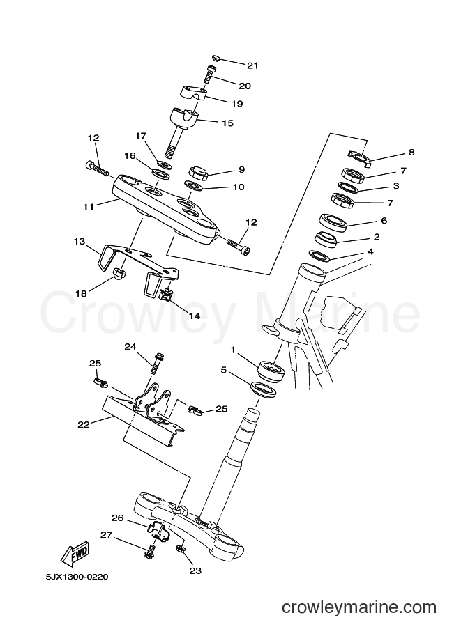Yamaha Motors XVS125 (5JX6) [010] - STEERING