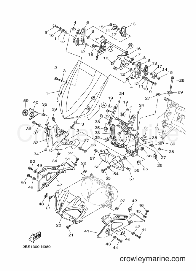 2014 Dirt Bike XT1200Z - XT1200Z (2BS1) [050] - WINDSHIELD
