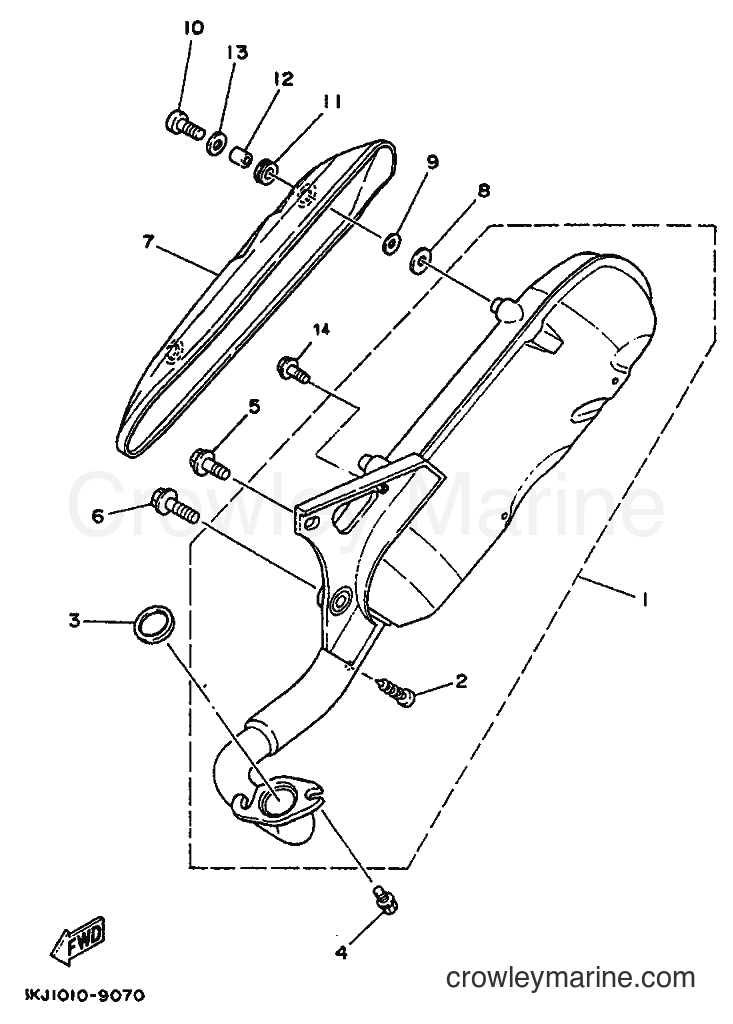 1993 Scooter YE50 - YE50 (4FX1) [999] - EXHAUST