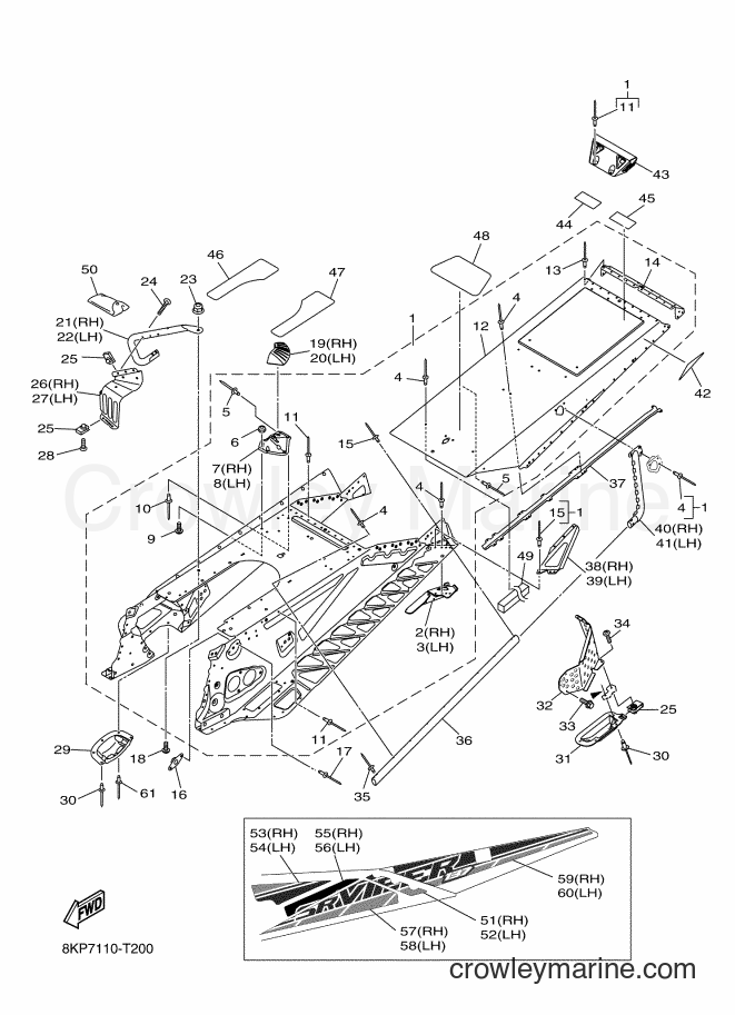 2018 Snowmobile SRV10LL - SRV10LL (8KP7) [010] - FRAME 2