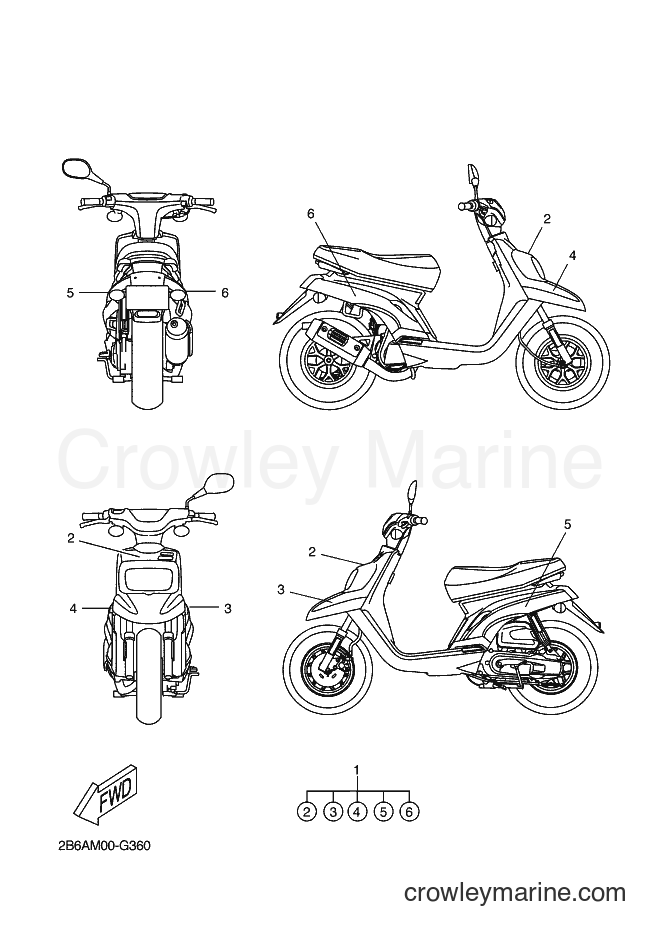 2009 Scooter CW50L - CW50L (2B6C) [010] - GRAPHIC & EMBLEM