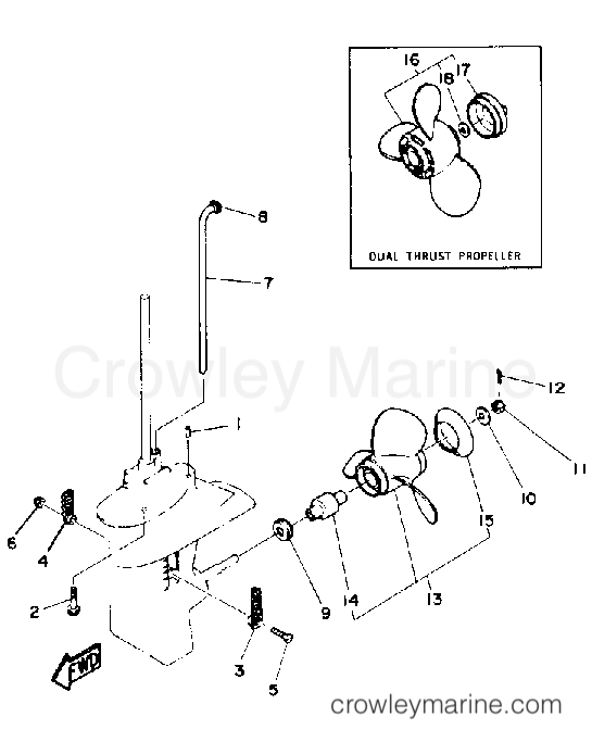 Yamaha Motors 6MLHQ - LOWER DRIVE 2