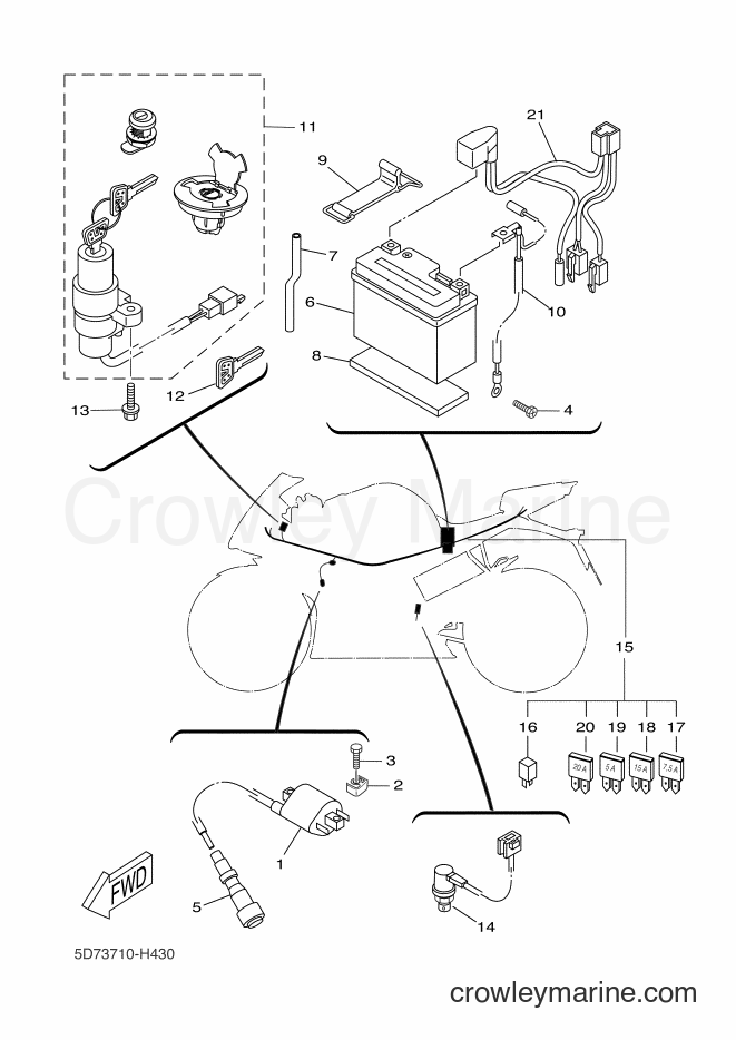 2009 Sport Bike YZF-R125 - YZF-R125 (5D75) [080] - ELECTRICAL 1
