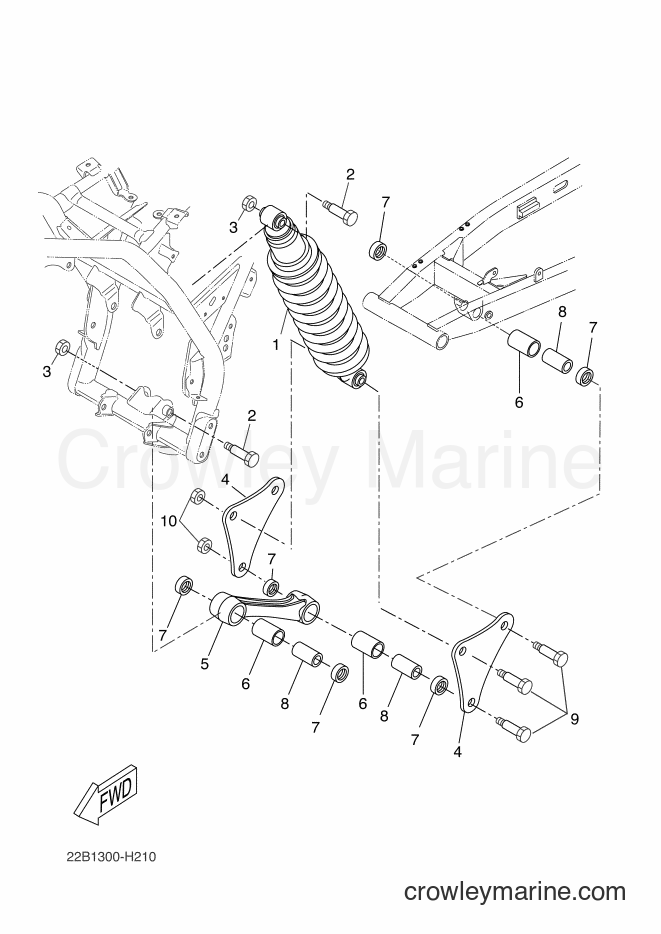 2013 Dirt Bike WR125R - WR125R (22B7) [080] - REAR SUSPENSION