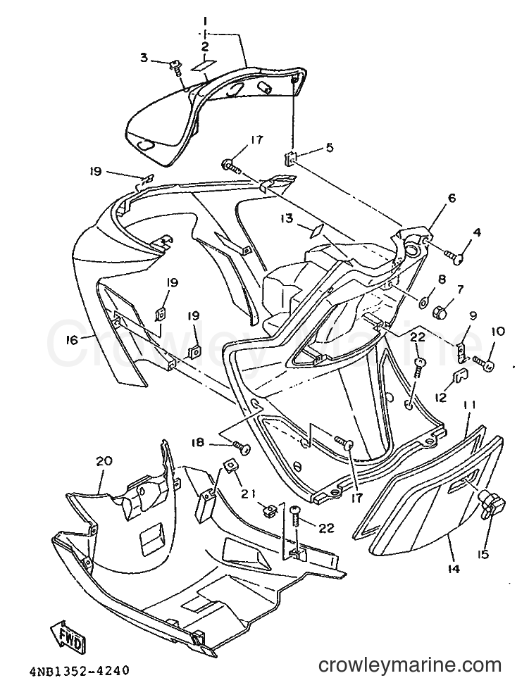 1994 Scooter XC125T - XC125T (4LA2) [999] - LEG SHIELD