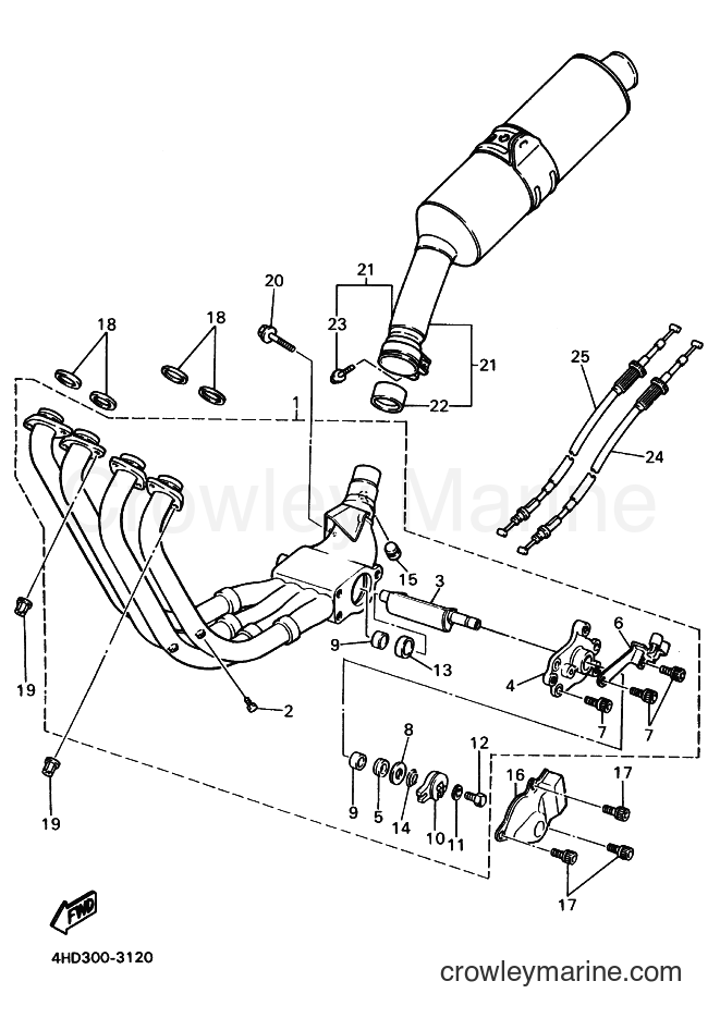 Yamaha Motors YZF750SP (4JA4) [010] - EXHAUST
