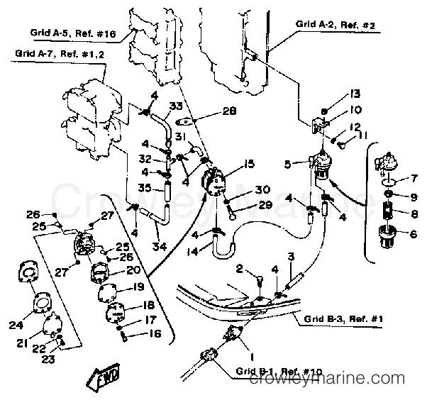 Yamaha Motors 115ETXH - FUEL SYSTEM