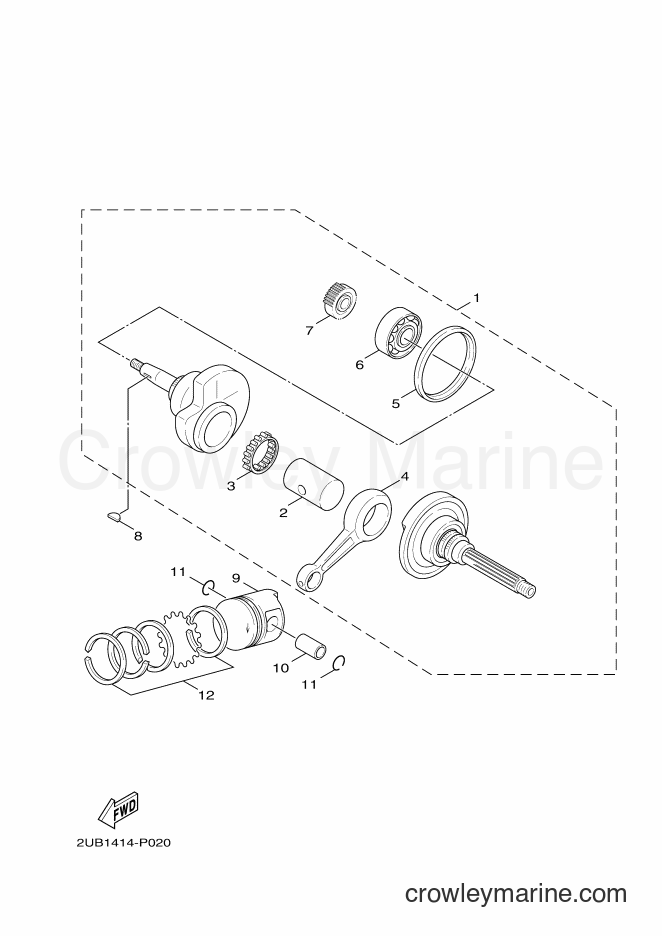 2017 Scooter YW125 - YW125 (BC94) [010] - CRANKSHAFT & PISTON