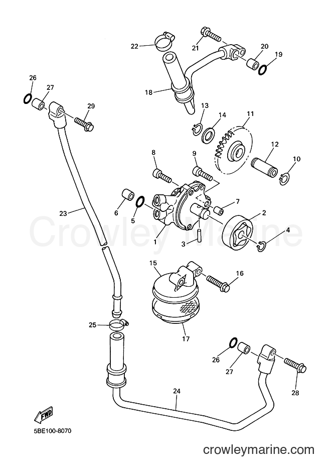 2000 Dirt Bike WR400F - WR400F (5GS6) [050] - OIL PUMP