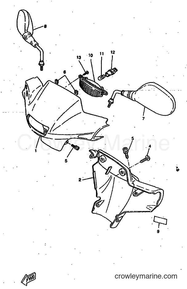 1997 Scooter CW50RS - CW50RS (4VA5) [999] - COWLING 1