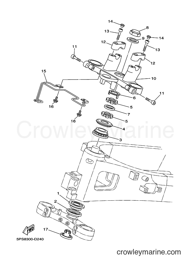 2006 Street Bike TDM900 - TDM900 (5PSA) [030] - STEERING