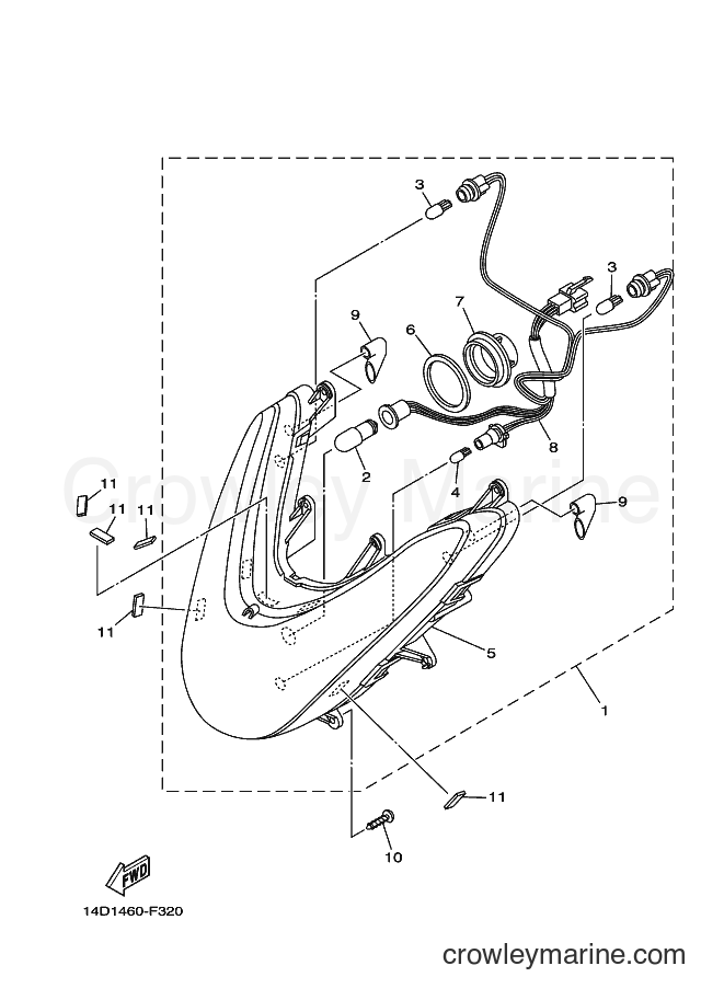 2008 Scooter AL115C - AL115C (14D1) [010] - HEADLIGHT