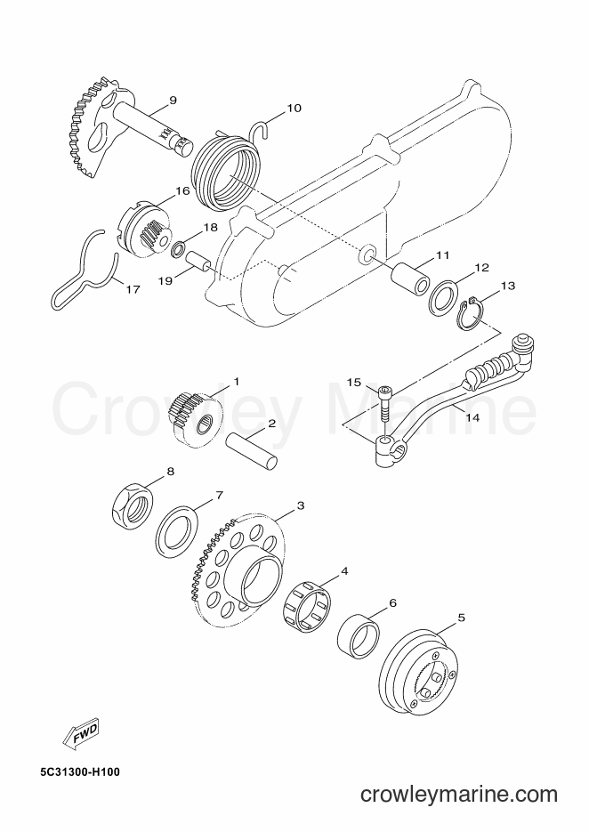 Yamaha Motors YN50FU (5C3A) [010] - STARTER