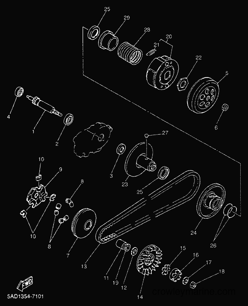 Yamaha Motors YN50 (5BX5) [010] - CLUTCH