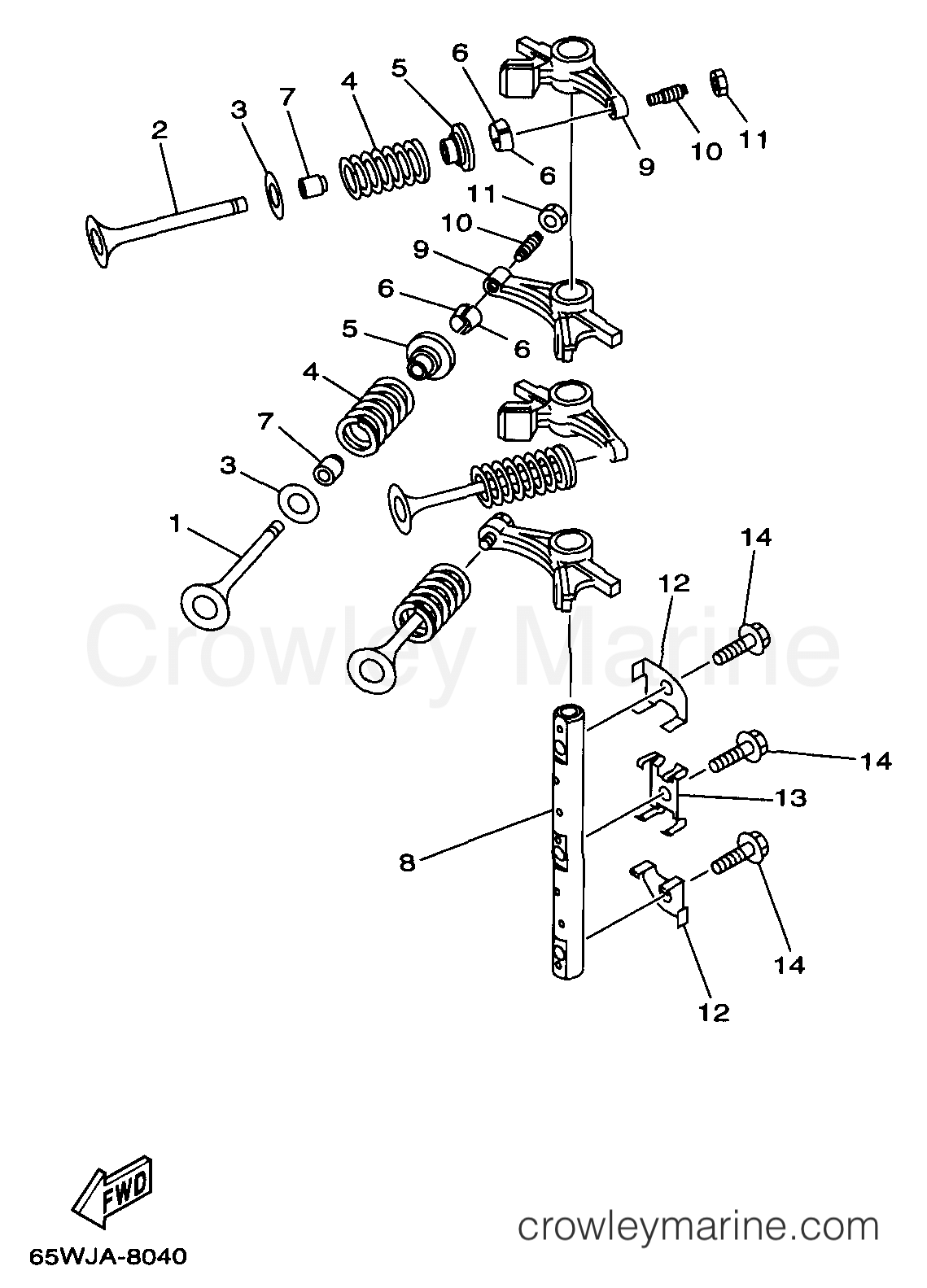Yamaha Motors F25TLRW - VALVE