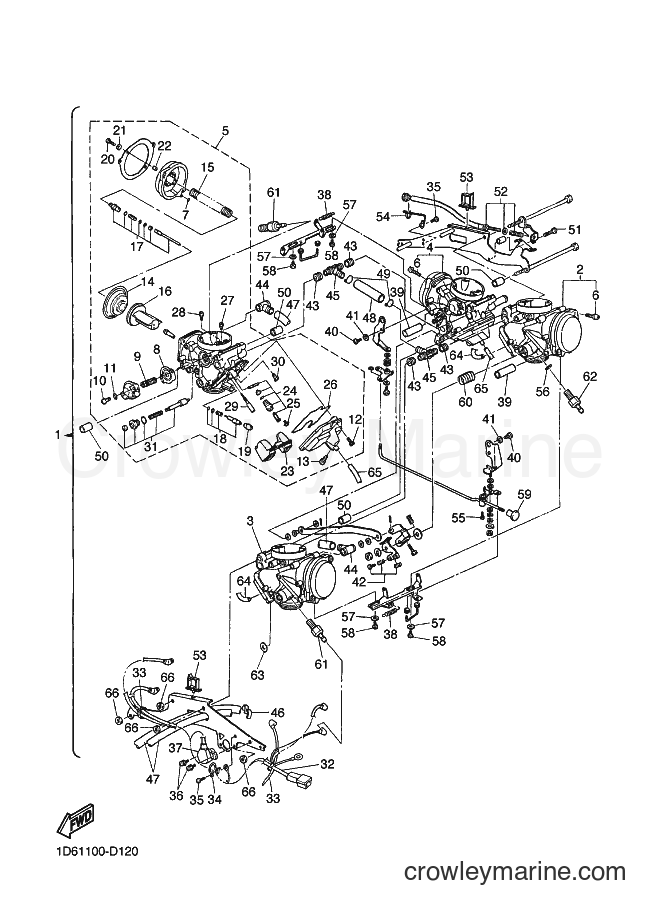 2005 Cruiser XVZ13CT - XVZ13CT (1D63) [010] - CARBURETOR 2
