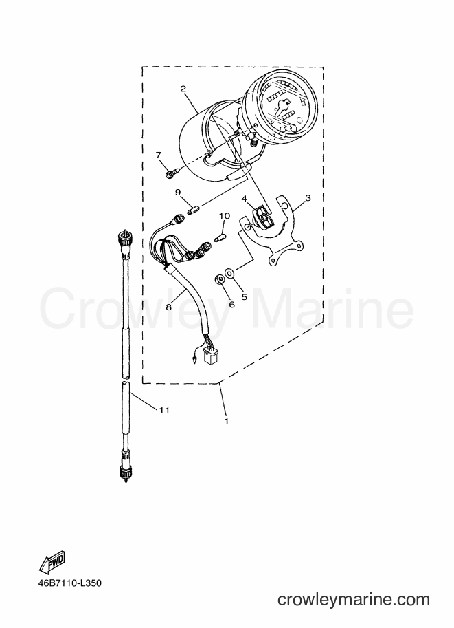 Yamaha Motors XV250 (46BF) [010] - METER