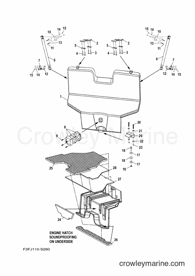 Yamaha Motors SAT1800F-S (F3FP) [020] - DECK HATCH 2