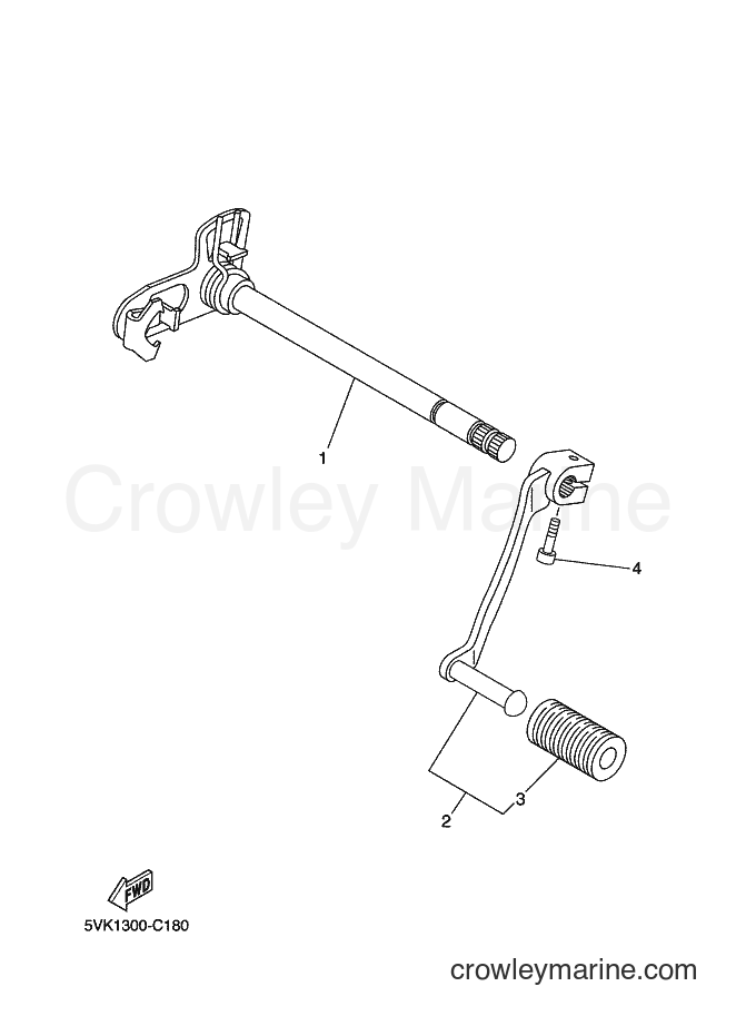 2005 Dirt Bike XT660R - XT660R (5VK4) [040] - SHIFT SHAFT