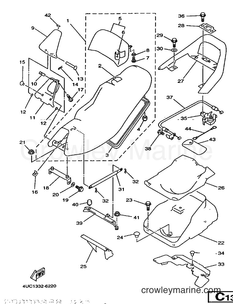 1996 Scooter YP250 - YP250 (4UC1) [080] - SEAT