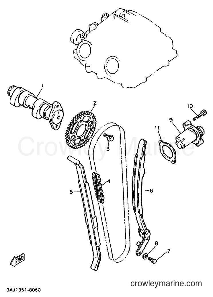 Yamaha Motors XT600E (3TB8) [999] - CAMSHAFT & CHAIN