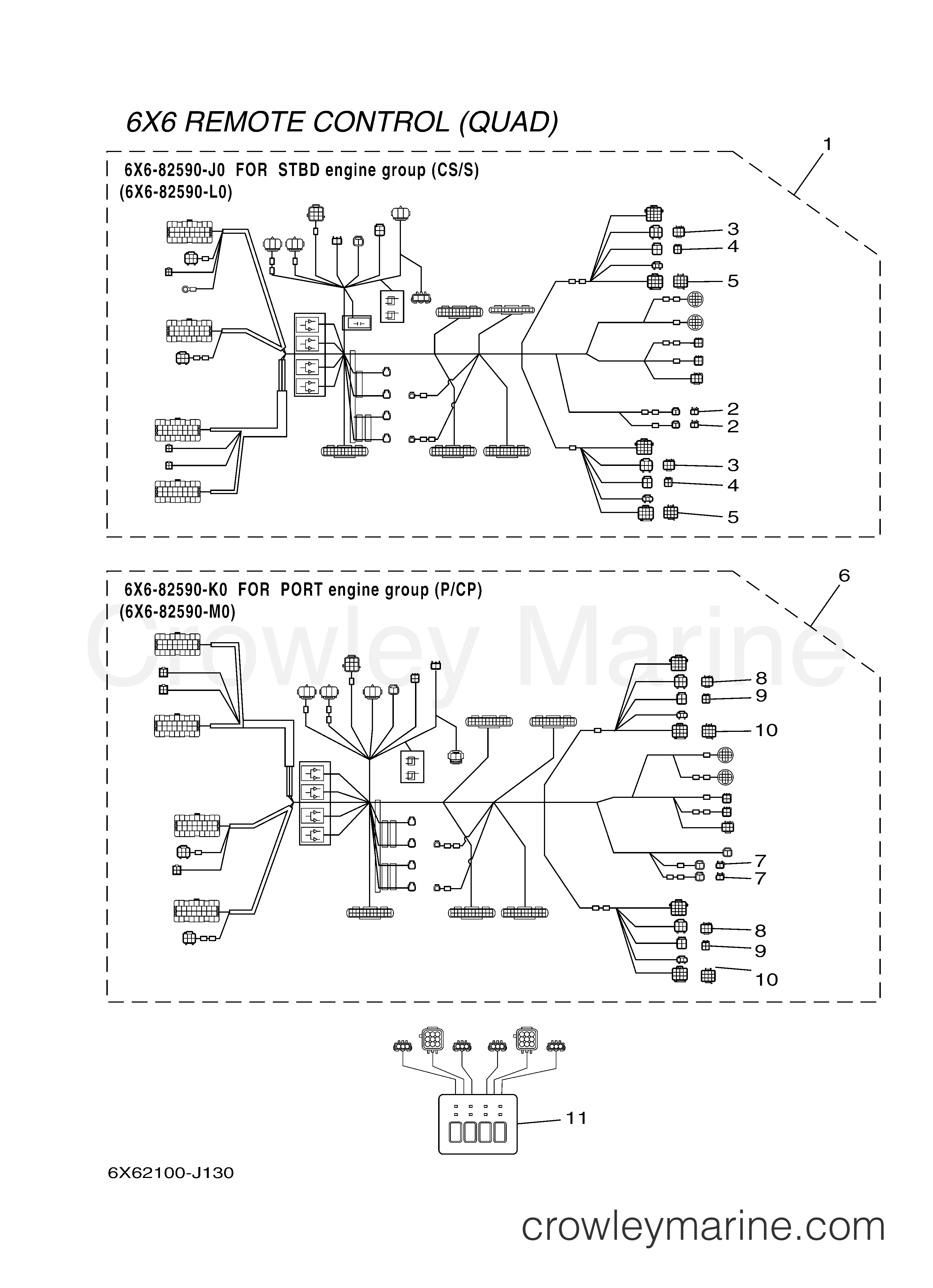 Yamaha Motors Command Link Plus 2010 - DEC REMOTE CONTROL HARNESS (QUAD)