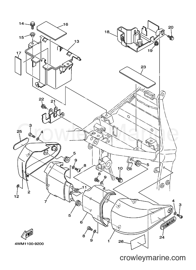 2001 Cruiser XV1600AT - XV1600AT (5GAB) [020] - SIDE COVER