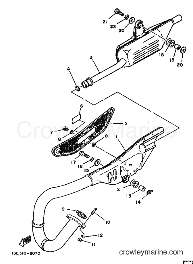 Yamaha Motors TY125 (3SU1) [999] - EXHAUST