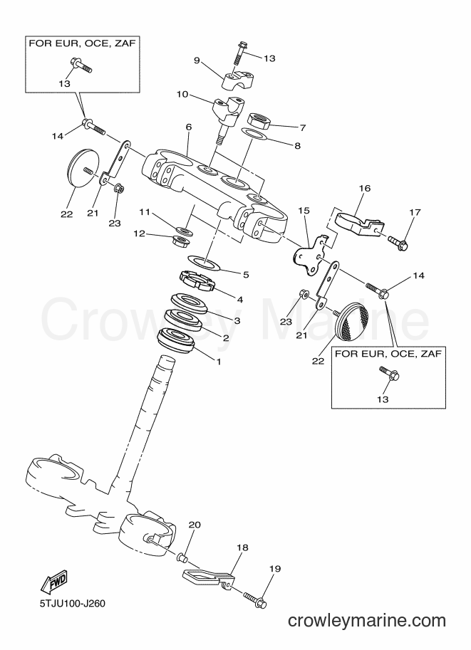 2011 Dirt Bike WR450F - WR450F (1HB3) [010] - STEERING