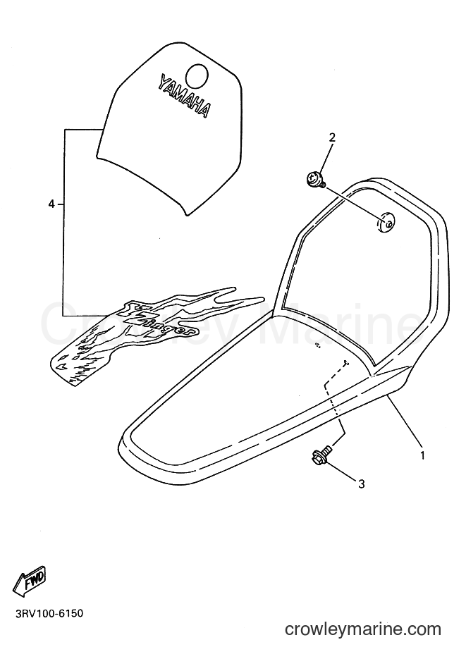 1996 Dirt Bike PW80 - PW80 (4BC6) [999] - FRONT FENDER