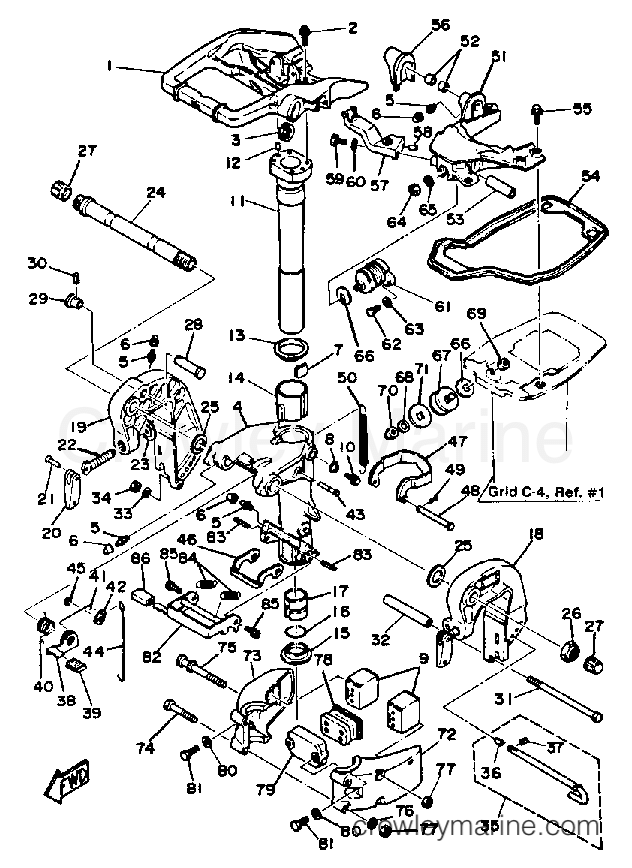 Yamaha Motors 30ESJ - BRACKET