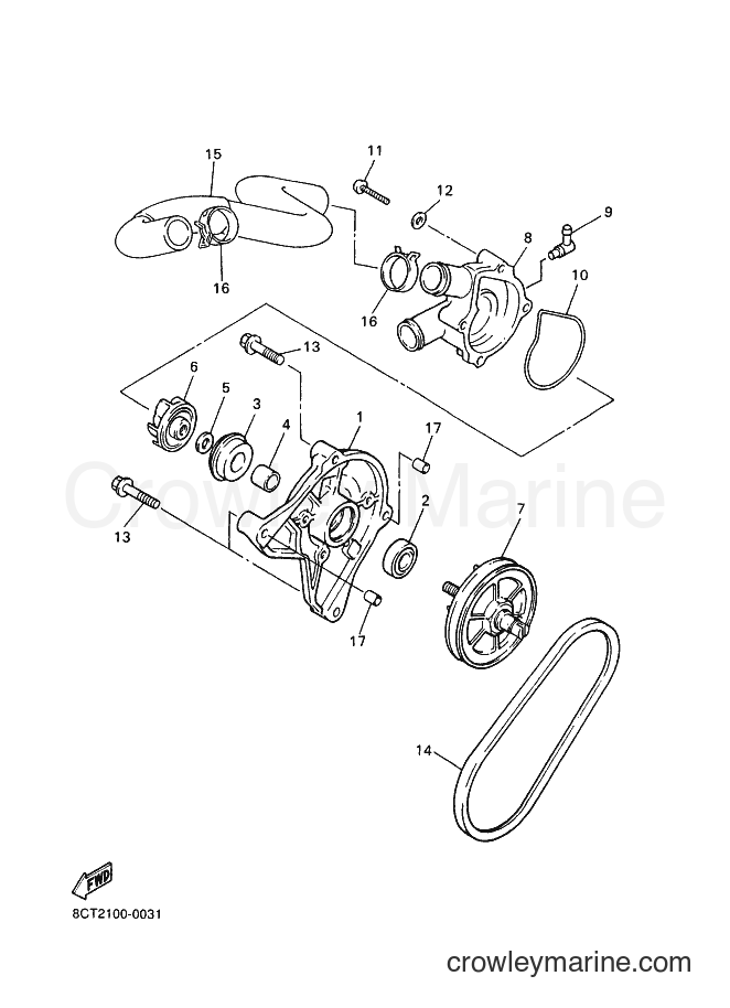 Yamaha Motors VX500 (8CJ4) [030] - WATER PUMP