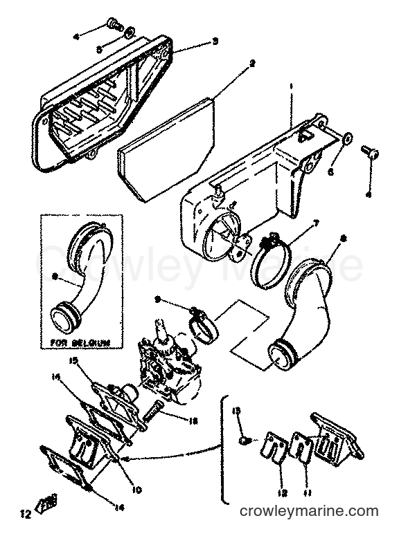 1977 Street Bike RD50M - RD50M (2E0) [999] - INTAKE 1