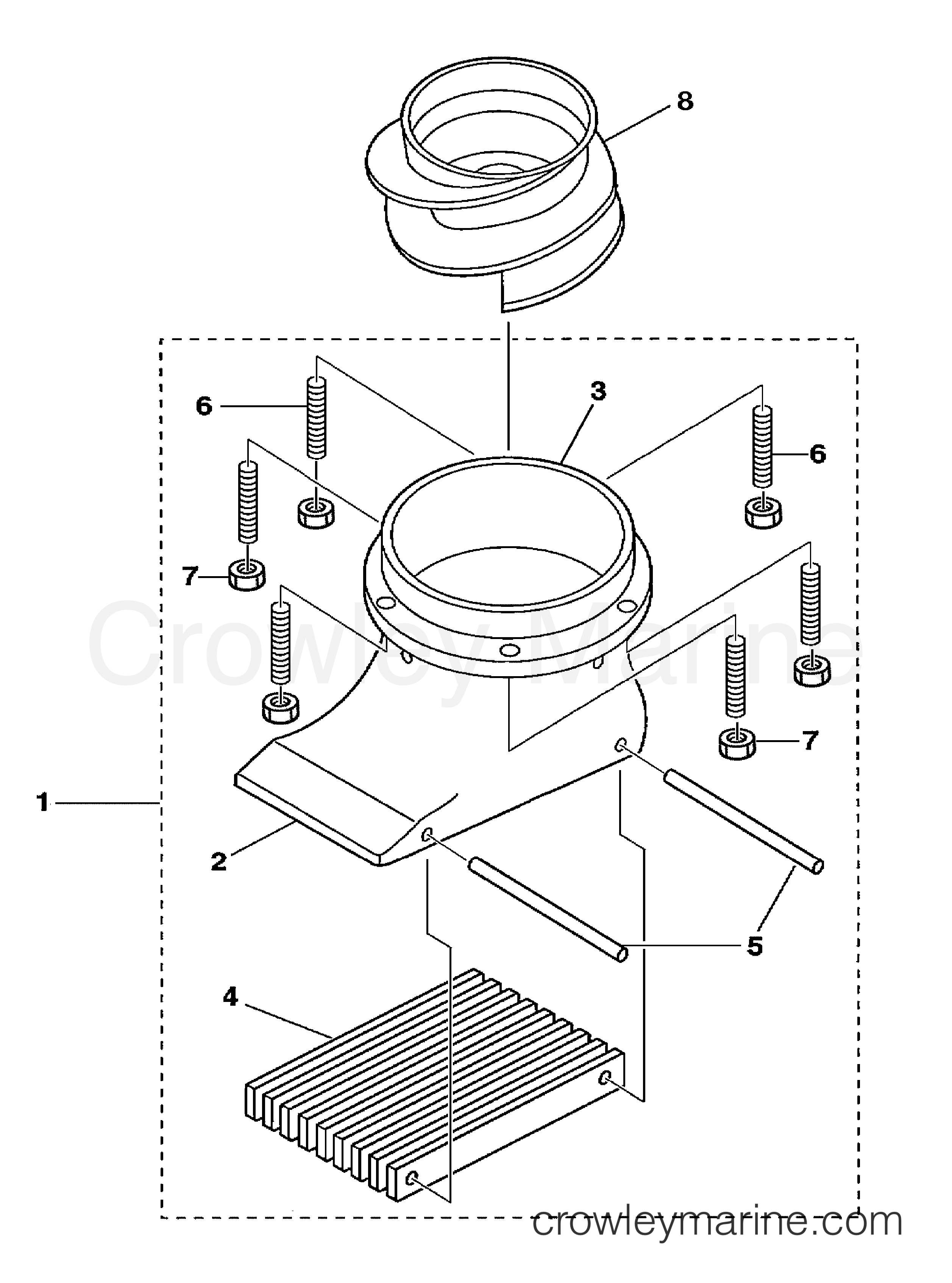 INTAKE ASSEMBLY F115 20062014 Yamaha Jet Drive 115 F115TJRPUMP