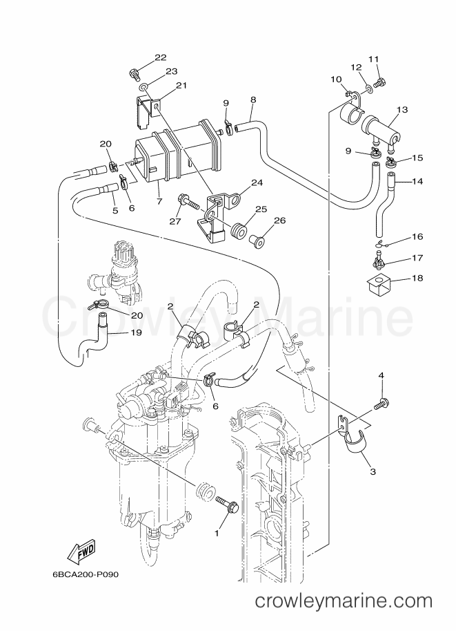 Yamaha Motors F75CEHD (6BCA) [020] - INTAKE 3