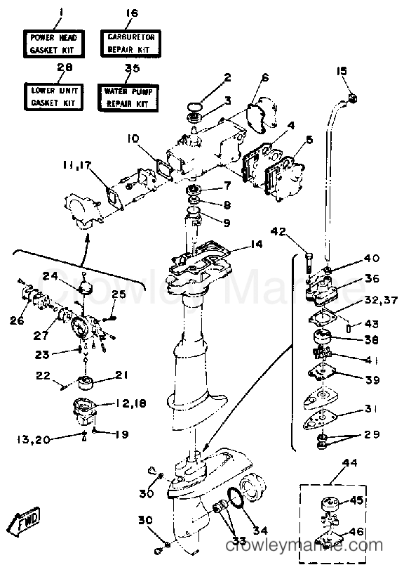 Yamaha Motors 4LH - REPAIR KIT