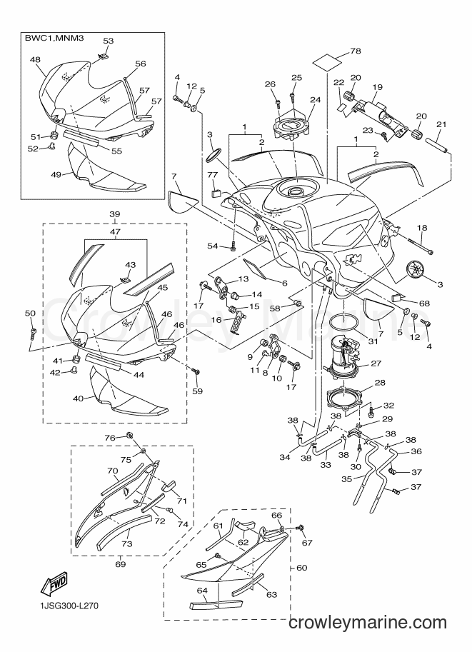 Yamaha Motors YZF-R6 (1JSG) [010] - FUEL TANK
