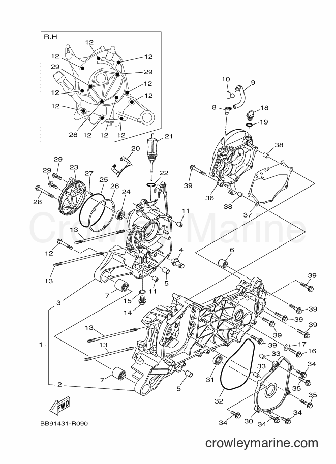 2016 Street Bike LNC125 - LNC125 (BB93) [010] - CRANKCASE