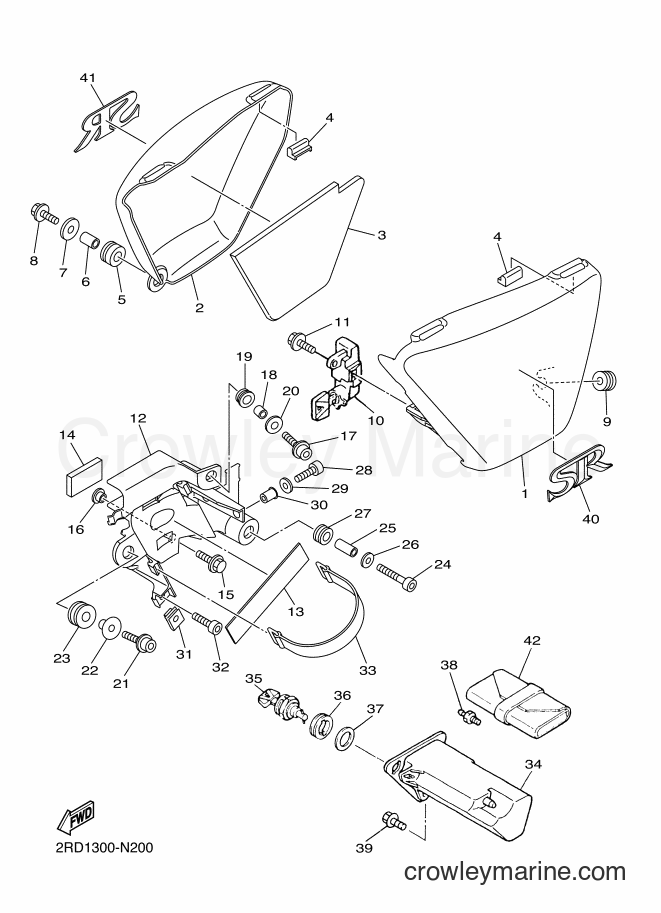 2014 Street Bike SR400 - SR400 (2RD1) [010] - SIDE COVER