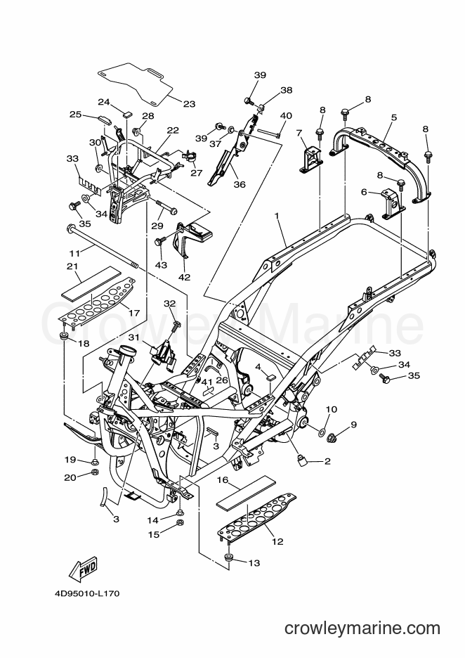 Yamaha Motors YP250 (4D96) [010] - FRAME
