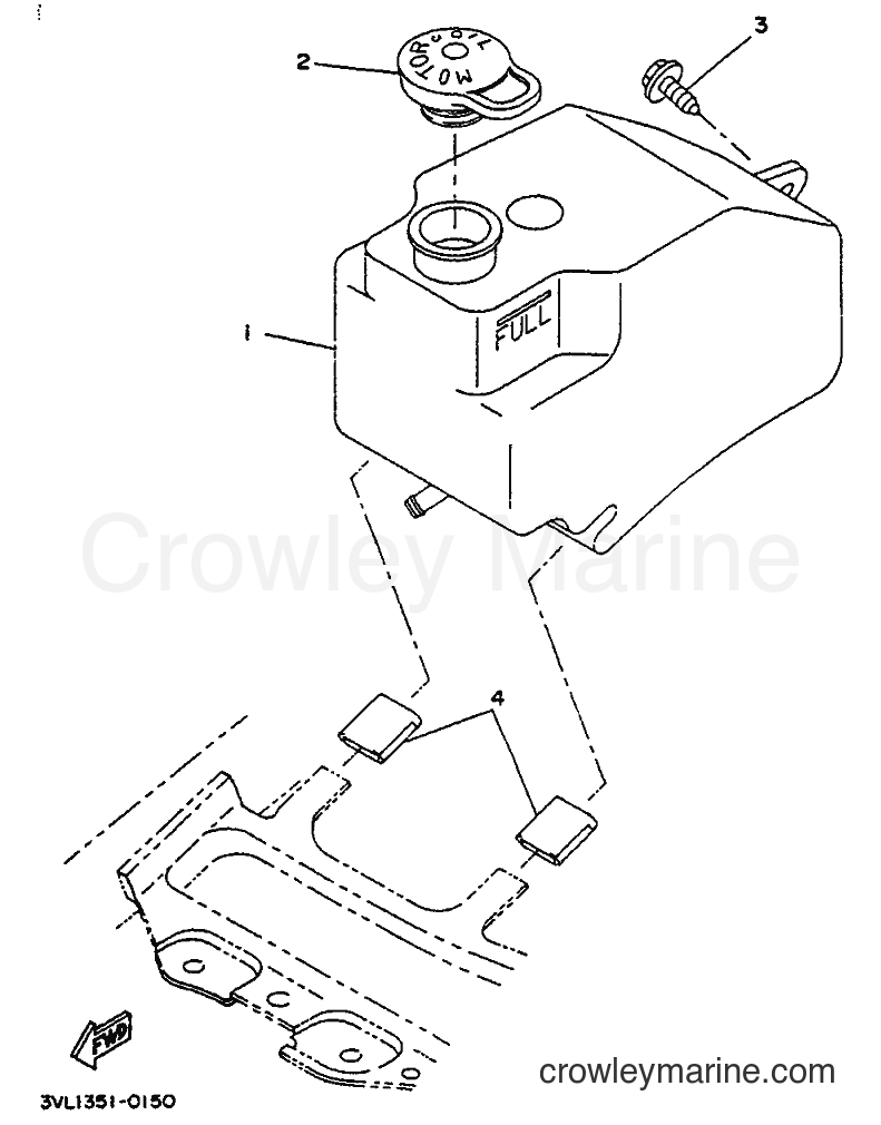 1992 Scooter CW50 - CW50 (4BY2) [999] - OIL TANK
