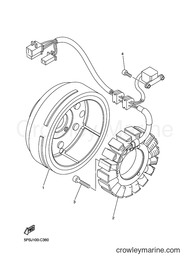 Yamaha Motors XVS1100 (3B87) [010] - GENERATOR