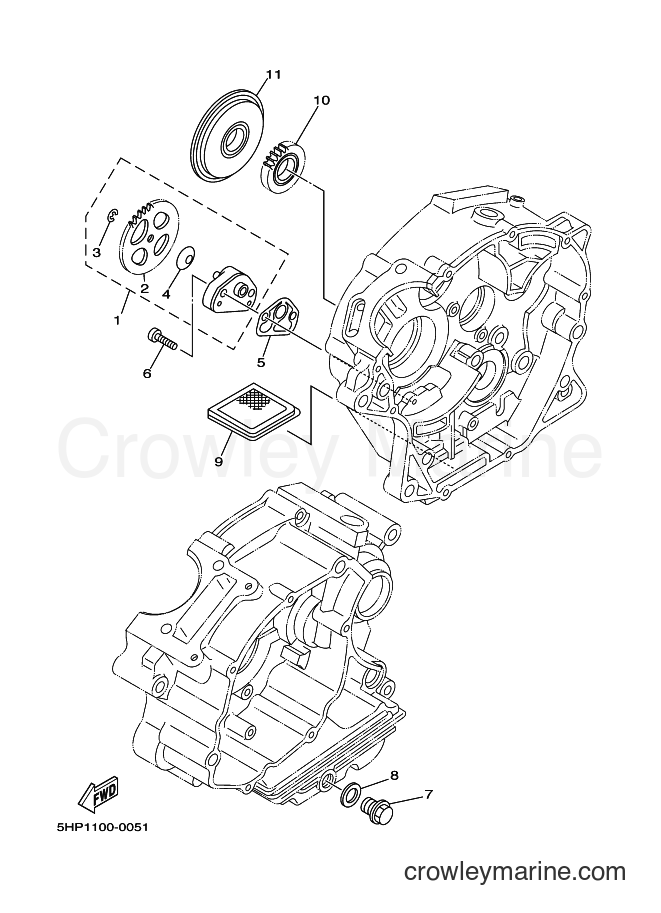 2003 Dirt Bike TT-R125E - TT-R125E (5HPL) [010] - OIL PUMP